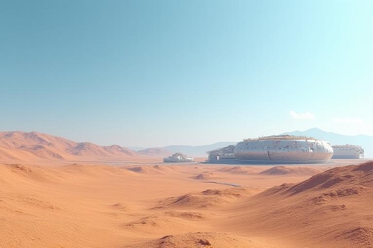 Modern mining facility with automated technology